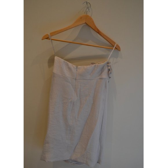 Grey Strapless Ruffle Prom Dress Size S - Picture 2 of 2